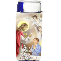 "Caroline's Treasures APH7584MUK First Communion Boy Michelob Ultra Koozies For Slim Cans, Multicolor"