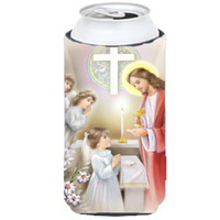 "Caroline's Treasures APH7585TBC First Communion Girl Tall Boy Koozie Hugger, Multicolor"