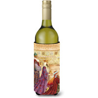 "Caroline's Treasures Christmas Three Wise Men Wine Bottle Koozie Hugger, 750ml, Multicolor"