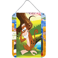"Caroline's Treasures Monkey under the Tree Wall or Door Hanging Prints APH7629DS1216, 16"" x 12"", Multicolor"
