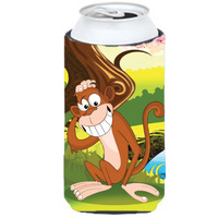 "Caroline's Treasures APH7629TBC Monkey Under The Tree Tall Boy Koozie Hugger, Multicolor"