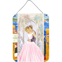 "Caroline's Treasures Romantic Couple Kiss Wall or Door Hanging Prints APH8293DS1216, 16"" x 12"", Multicolor"