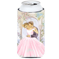 "Caroline's Treasures APH8293TBC Romantic Couple Kiss Tall Boy Koozie Hugger, Multicolor"