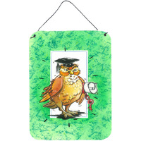 "Caroline's Treasures Graduation The Wise Owl Wall or Door Hanging Prints APH8469DS1216, 16HX12W, Multicolor"