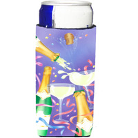 "Caroline's Treasures APH8555MUK Celebrate New Years Toast Michelob Ultra Koozies For Slim Cans, Multicolor"