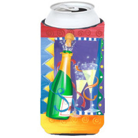 "Caroline's Treasures APH8556TBC New Years Celebration Toast Tall Boy Koozie Hugger, Multicolor"