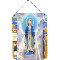 "Caroline's Treasures Religious Blessed Virgin Mother Mary Wall or Door Hanging Prints APH8805DS1216, 16"" x 12"", Multicolor"