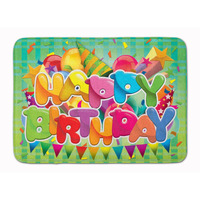 "Caroline's Treasures Happy Birthday Floor Mat, 19"" x 27"", Multicolor"