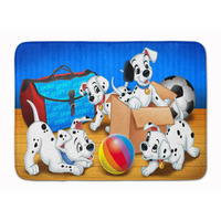 "Caroline's Treasures Dalmatians playing ball Floor Mat, 19"" x 27"", Multicolor"