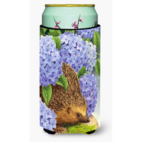 "Caroline's Treasures Hedgehog and Hydrangea Tall Boy Koozie Hugger, Multicolor"