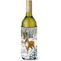 "Caroline's Treasures Fallow Buck Deer Wine Bottle Koozie Hugger, 750 ml, Multicolor"
