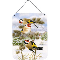 "Caroline's Treasures European Goldfinch Wall or Door Hanging Prints ASA2007DS1216, 16HX12W, Multicolor"