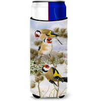 "Caroline's Treasures ASA2007MUK European Goldfinch Michelob Ultra Koozies for Slim Cans, Multicolor"