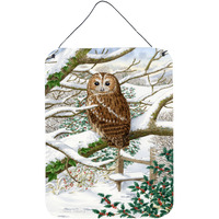 "Caroline's Treasures Tawny Owl Wall or Door Hanging Prints ASA2008DS1216, 16HX12W, Multicolor"