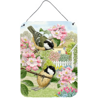 "Caroline's Treasures Coal Tits Wall or Door Hanging Prints ASA2017DS1216, 16HX12W, Multicolor"