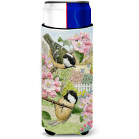 "Caroline's Treasures ASA2017MUK Coal Tits Michelob Ultra Koozies for Slim Cans, Multicolor"
