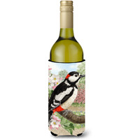 "Caroline's Treasures Woodpecker Wine Bottle Koozie Hugger, 750 ml, Multicolor"