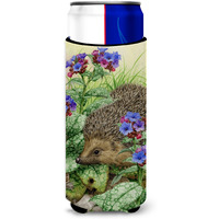 "Caroline's Treasures Hedgehog Michelob Ultra Koozies for Slim Cans, Multicolor"