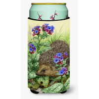 "Caroline's Treasures Hedgehog Tall Boy Koozie Hugger, Multicolor"