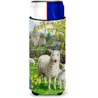 "Caroline's Treasures Sheep Michelob Ultra Koozies for Slim Cans, Multicolor"