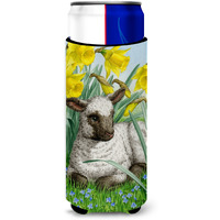 "Caroline's Treasures Lamb Michelob Ultra Koozies for Slim Cans, Multicolor"