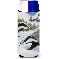 "Caroline's Treasures Badgers Look Here Michelob Ultra Koozies for Slim Cans, Multicolor"