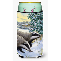 "Caroline's Treasures Badgers Two Of A Kind Tall Boy Koozie Hugger, Multicolor"