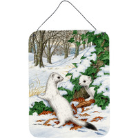 "Caroline's Treasures Stoats Short-tailed Weasel Wall or Door Hanging Prints ASA2042DS1216, 16HX12W, Multicolor"