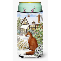 "Caroline's Treasures Fox By The Cottage Tall Boy Koozie Hugger, Multicolor"