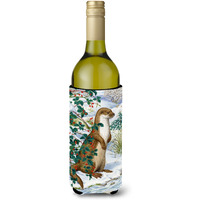 "Caroline's Treasures Otter Wine Bottle Koozie Hugger, 750 ml, Multicolor"