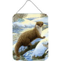 "Caroline's Treasures Otter on the bank Wall or Door Hanging Prints ASA2050DS1216, 16HX12W, Multicolor"