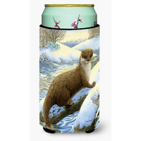 "Caroline's Treasures Otter On The Bank Tall Boy Koozie Hugger, Multicolor"