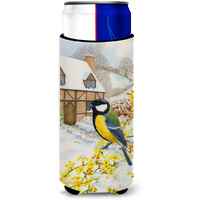 "Caroline's Treasures ASA2052MUK Great Tit Michelob Ultra Koozies for Slim Cans, Multicolor"