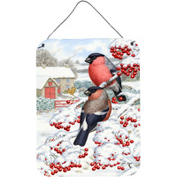 "Caroline's Treasures Eurasian Bullfinch Wall or Door Hanging Prints ASA2054DS1216, 16HX12W, Multicolor"