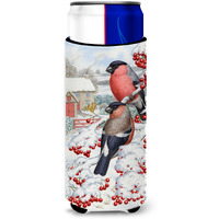 "Caroline's Treasures ASA2054MUK Eurasian Bullfinch Michelob Ultra Koozies for Slim Cans, Multicolor"