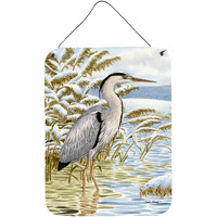 "Caroline's Treasures Blue Heron in the water Wall or Door Hanging Prints ASA2058DS1216, 16HX12W, Multicolor"