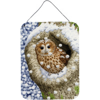 "Caroline's Treasures Tawny Owl in the Tree Wall or Door Hanging Prints ASA2060DS1216, 16HX12W, Multicolor"