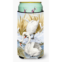 "Caroline's Treasures White Swans Tall Boy Koozie Hugger, Multicolor"