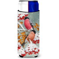 "Caroline's Treasures ASA2063MUK Eurasian Bullfinches Michelob Ultra Koozies for Slim Cans, Multicolor"
