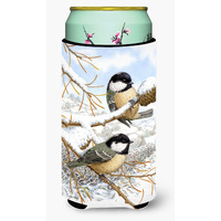 "Caroline's Treasures ASA2065TBC Coal Tits Tall Boy Koozie Hugger, Multicolor"