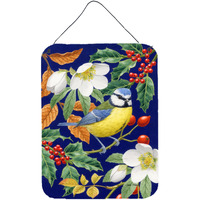 "Caroline's Treasures Eurasian Blue Tit Wall or Door Hanging Prints ASA2068DS1216, 16HX12W, Multicolor"