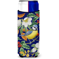 "Caroline's Treasures Eurasian Blue Tit Michelob Ultra Koozies for Slim Cans, Multicolor"