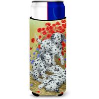"Caroline's Treasures Dalmatian Pups Michelob Ultra Koozies for Slim Cans, Multicolor"