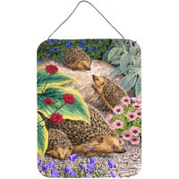 "Caroline's Treasures Hedgehogs Wall or Door Hanging Prints ASA2072DS1216, 16HX12W, Multicolor"