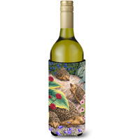 "Caroline's Treasures Hedgehogs Wine Bottle Koozie Hugger, 750 ml, Multicolor"