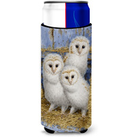 "Caroline's Treasures Barn Owl Chicks Michelob Ultra Koozies for Slim Cans, Multicolor"