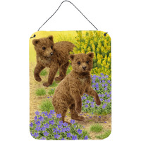 "Caroline's Treasures Bear Cubs Wall or Door Hanging Prints ASA2085DS1216, 16HX12W, Multicolor"