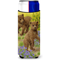 "Caroline's Treasures Bear Cubs Michelob Ultra Koozies for Slim Cans, Multicolor"