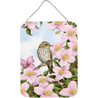 "Caroline's Treasures Spotted Flycatcher Wall or Door Hanging Prints ASA2088DS1216, 16HX12W, Multicolor"