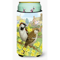 "Caroline's Treasures ASA2091TBC House Sparrows Tall Boy Koozie Hugger, Multicolor"